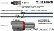 Steering cable M90 Mach 11‘ - Artnr: 45.186.11 5