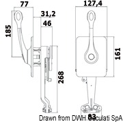 Single lever mechanical control B400 - Artnr: 45.452.20 51