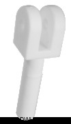 Spare rowlock for nylon white bimini tops - Artnr: 46.625.03 18