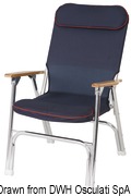 Super-deck foldable padded chair - Artnr: 48.352.91 24
