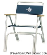 Alum.fold.chair DECK blue - Artnr: 48.353.05 13