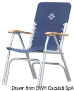 Alum.fold.chair DECK blue - Artnr: 48.353.05 14