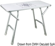 Stół składany wysokiej jakości. Prostokątny. 88x60 cm - Kod. 48.354.03 22