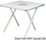 Stół składany wysokiej jakości. Prostokątny. 130x73 cm - Kod. 48.354.07 25