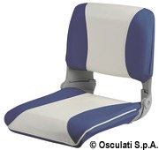 Sedile con schienale ribaltab.e sfil. Bianco/blu - Artnr: 48.402.03 14
