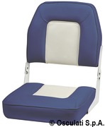 De Luxe, Sitz mit klappbarer Lehne - weiß/blau RAL 9002 + RAL 5013 - Kod. 48.403.03 11