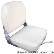 Seat w/foldable back navy blue vinyl cushion - Artnr: 48.404.02 15