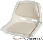 Fotel z białego polietylenu z odchylanym oparciem - Kod. 48.405.00 11