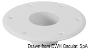 Podstawy zapasowe do stożkowych nóg stołu - Spare white aluminium support for table legs Ø 165 - Kod. 48.416.13 31