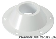 Podstawy zapasowe do stożkowych nóg stołu - Spare white aluminium support for table legs Ø 165 - Kod. 48.416.13 32