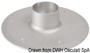 Podstawy zapasowe do stożkowych nóg stołu - Spare white aluminium support for table legs Ø 160 - Kod. 48.416.12 36