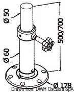 Trad Lock pedestal for any table 500/700 mm 4841761+4841764-C01 - Artnr: 48.417.65 18