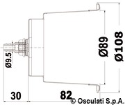 Delux SS LED glass holder w/drain hole - Artnr: 48.430.11 5