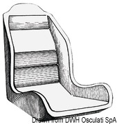 Anatomic shaped seat - Artnr: 48.680.14 5