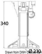 Wspornik fotela Waverider z amortyzatorem i obrotowym zagłówkiem, regulowany - Kod. 48.707.01 7