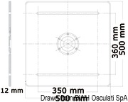 Pedestal square base 500 x 500 mm - Artnr: 48.721.02 36