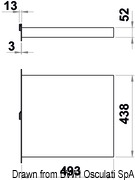 Top Line 4-step teak foldaway ladder - Artnr: 49.550.04 8