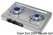 Two-burner cooktop, external - Artnr: 50.101.47 9