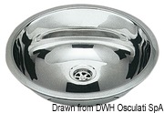 S.S oval sink 510x390 mm - Artnr: 50.186.86 9