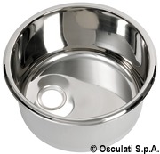 S.S round sink 285x180mm - Artnr: 50.187.35 18