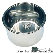 S.S round sink 285x180mm - Artnr: 50.187.35 20