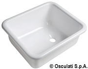 White plexiglass sink 33x28x14 - Artnr: 50.188.81 5