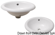 Weiße Keramikwaschbecken, oval, Aufsatz - Kod. 50.189.01 10