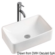 White ceramic sink 350 x 300 mm - Kod. 50.189.10 19