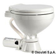 Electric toilet w/white lacquered wooden seat - Artnr: 50.205.13 36