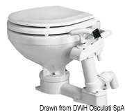 Super Compact manual toilet unit wooden seat - Artnr: 50.207.50 21
