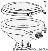 Laguna spare porcelain for toilet bowl - Artnr: 50.207.45 5