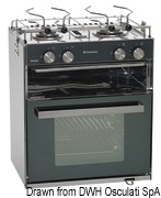 Smev Sunlight gas cooker 2 burners + oven - Artnr: 50.366.02 12
