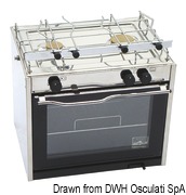 Compact cooker 2 burners+oven - Artnr: 50.375.00 7