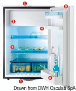 Chłodziarka DOMETIC - Waeco CR110 SS fridge 108 l 12/24 V - Kod. 50.900.09 35