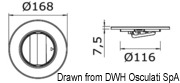 Kratka wentylacyjna - tylna z kołnierzem 50 mm (wysuw) - Kod. 53.301.77 7