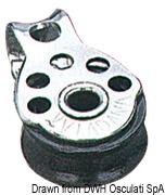 Bloczki micro VIADANA dla lin do 5 mm - Bloczek podwójny wbudowany - Kod. 55.090.31 45