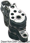 Bloczki micro VIADANA dla lin do 5 mm - Bloczek podwójny wbudowany - Kod. 55.090.31 51