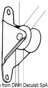 Bloczki zwrotne dla szotów rolfoka SEA SURE - mocowanie do słupków relingowych, Ø 25 mm - Kod. 55.508.00 13