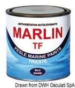 Farba przeciwporostowa MARLIN TF - Marlin TF blue antifouling 2.5 l - Kod. 65.881.10BL 11