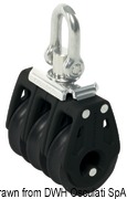 Control Blocks with stainless ball bearings - For ropes mm. 4/8 - Double with becket - Kod. 68.405.31 47