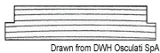 Listwy pokładowe ARC z drewna tekowego - Teak deck board 60x10x2500 - Kod. 71.101.30 16