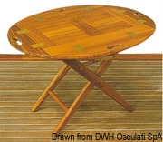 Stolik ze zdejmowanym blatem ARC z drewna tekowego - Removable teak table 85x60x53 - Kod. 71.305.40 5