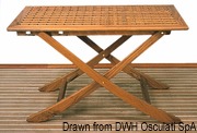 Stolik ARC z prawdziwego drewna tekowego - Teak table 118x70 cm - Kod. 71.305.80 11