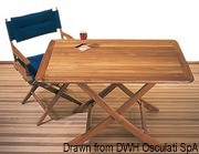 Stolik ARC z prawdziwego drewna tekowego - Teak table 125x80 cm - Kod. 71.305.70 13