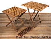 Stolik składany ARC z drewna tekowego z dodatkowym blatem - Teak table insert board - Kod. 71.306.10 4