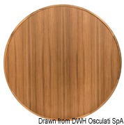 Blat stołu ARC z prawdziwego drewna tekowego - Tavolo rotondo ARC in teak Ø80 cm - Kod. 71.307.11 104