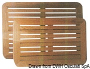 Blat stołu ARC z prawdziwego drewna tekowego - Teak table top 45x70 cm - Kod. 71.307.28 5