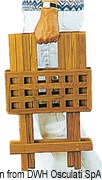 Taboret składany ARC z drewna tekowego - Foldable teak stool 30x30x45 - Kod. 71.308.00 7