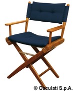 Krzesło składane ARC z prawdziwego drewna tekowego - Teak fold. stool,padded fabric - Kod. 71.336.50 22
