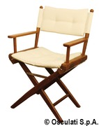 Krzesło składane ARC z prawdziwego drewna tekowego - Teak chair sand padded fabric - Kod. 71.326.31 23